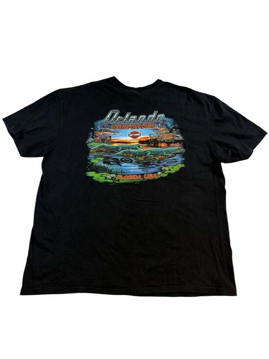 Harley-Davidson Other - Harley Davidson Orlando Florida T Shirt 2XL Pocket Gator Swamp Biker